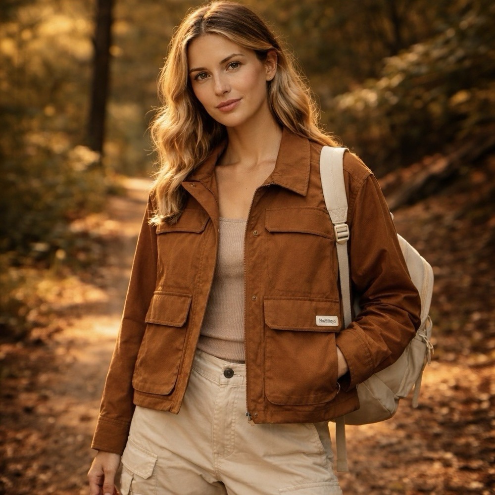 Halfdays Women's Nan Field Jacket Nuthatch Brown Medium NWT Hiking‎ Gorpcore